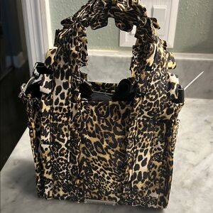 NEW Steve Madden/Madden Girl leopard Print Mini Tote Crossbody Handbag!NWT!CUTE!